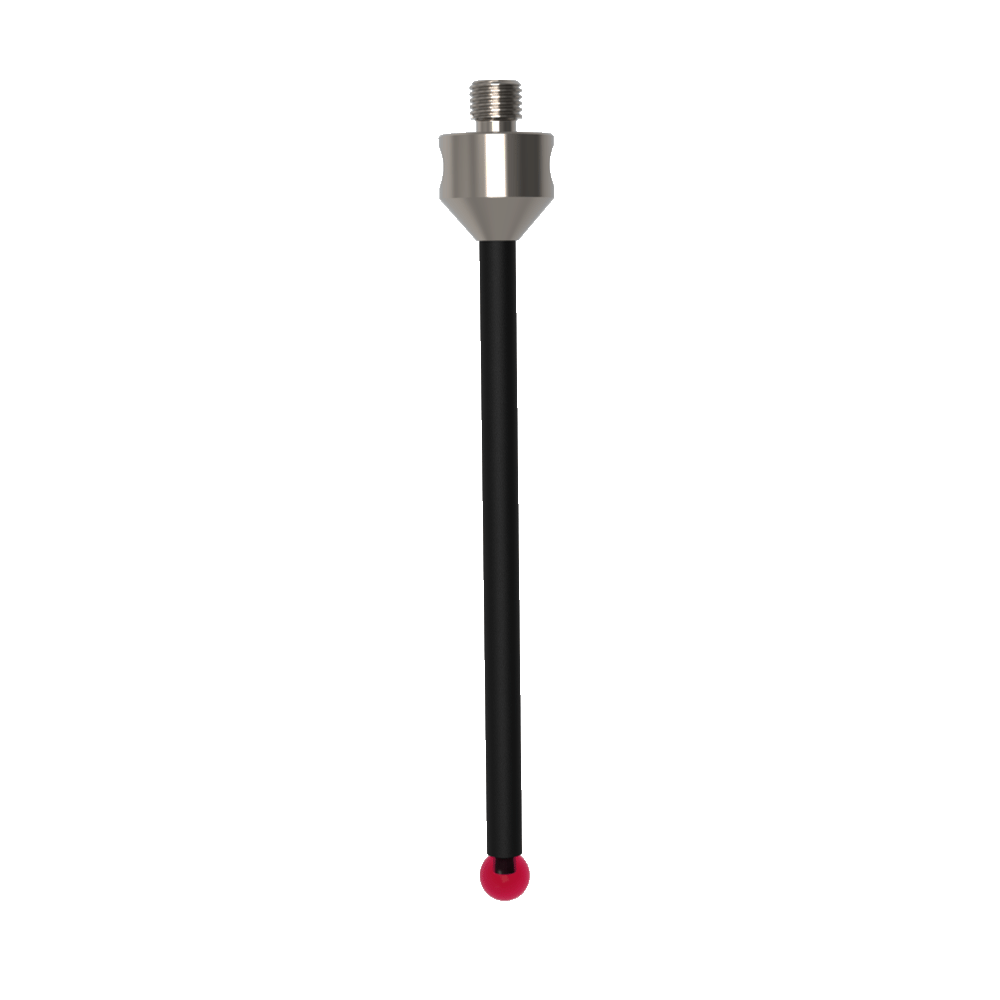 Straight Styli; base: titanium; stem: carbon fiber; ball: ruby