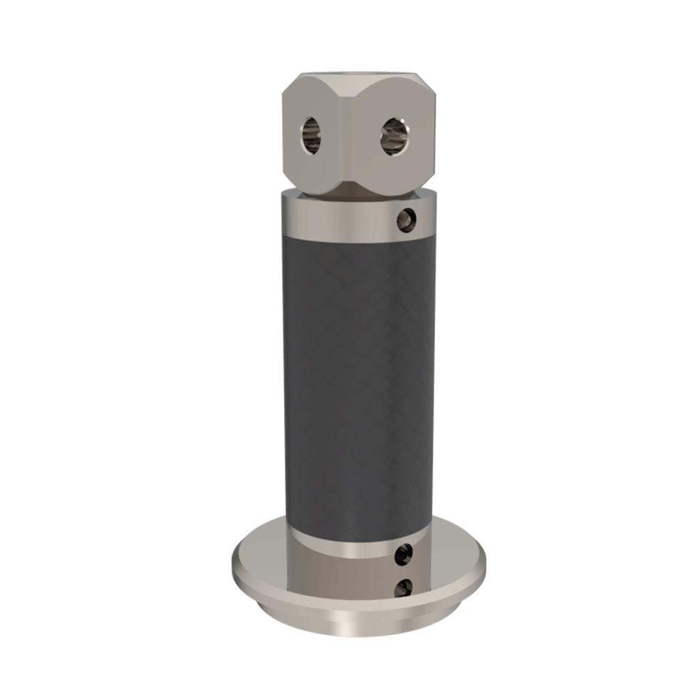 Extension; base: titanium; stem: carbon fiber
