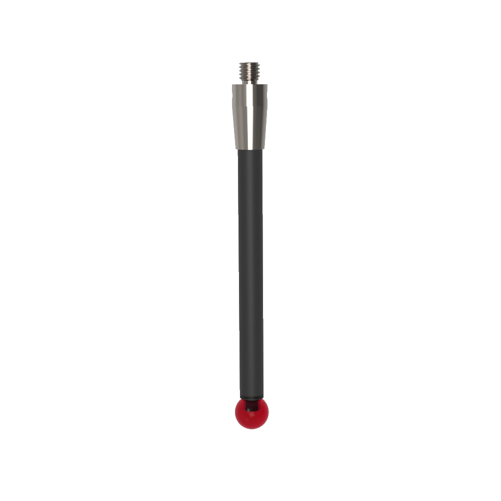 Straight Styli; base: titanium; stem: carbon fiber; ball: ruby