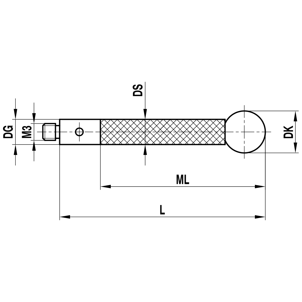 Drawing of product TC M3 080 04 104