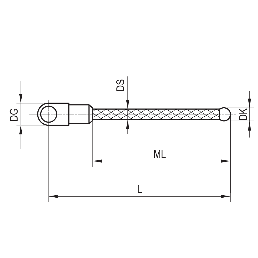 Drawing of product SC M3 030 05 020