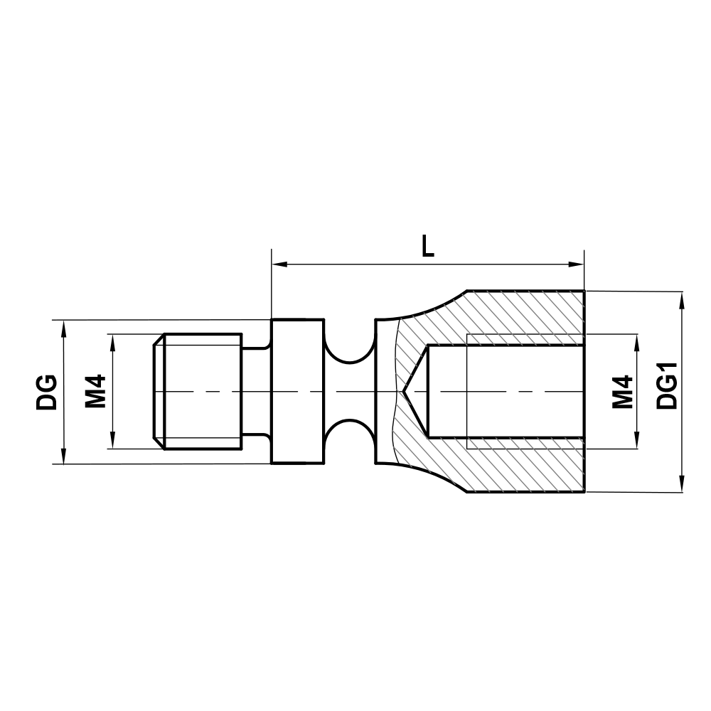 Drawing of product BI M4 000 07 012