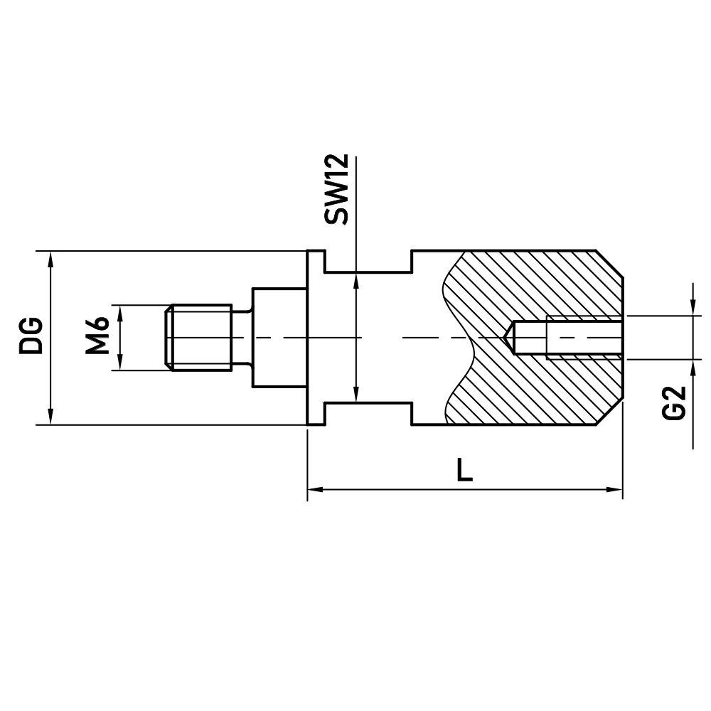 Drawing of product RI M6 400 16 029