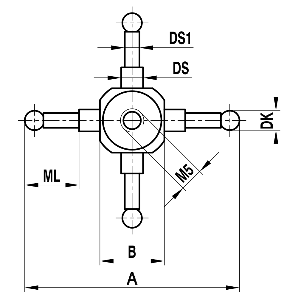Drawing of product WT M5 020 15 045