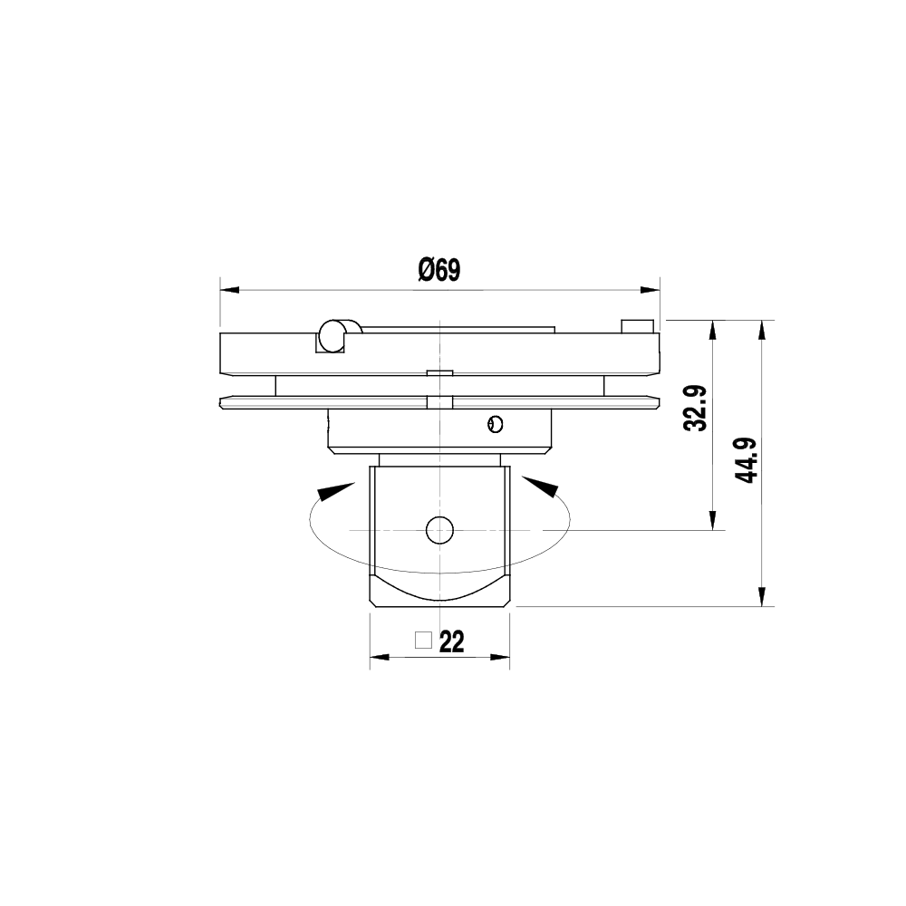 Drawing of product TP M5 MEASY 001