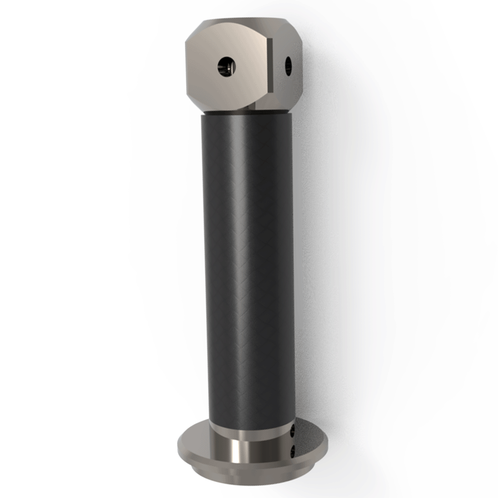 Extensions; base: titanium; stem: carbon fiber