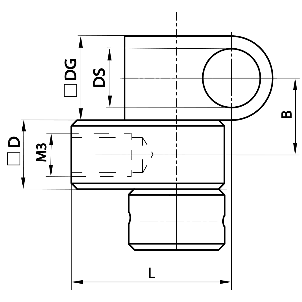 Drawing of product DT M3 000 05 010