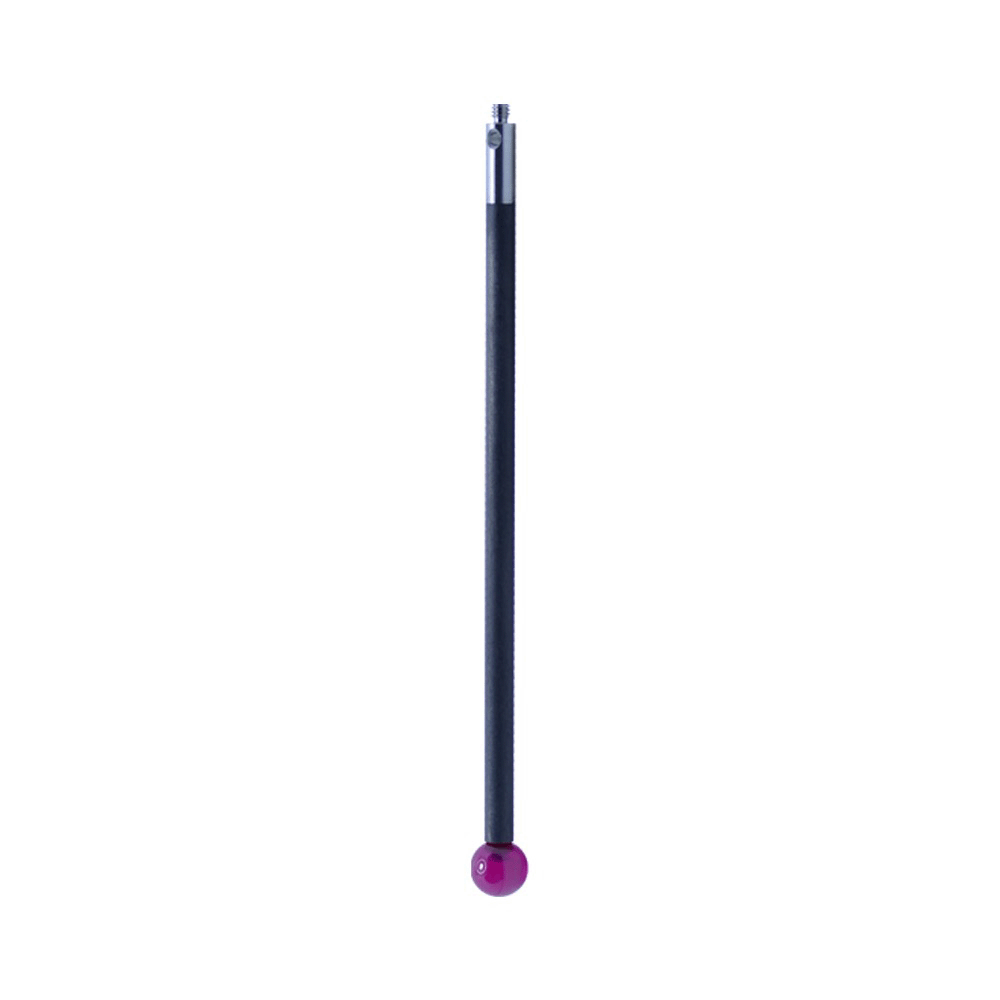 Straight Styli; base: stainless steel; stem: carbon fiber; ball: ruby