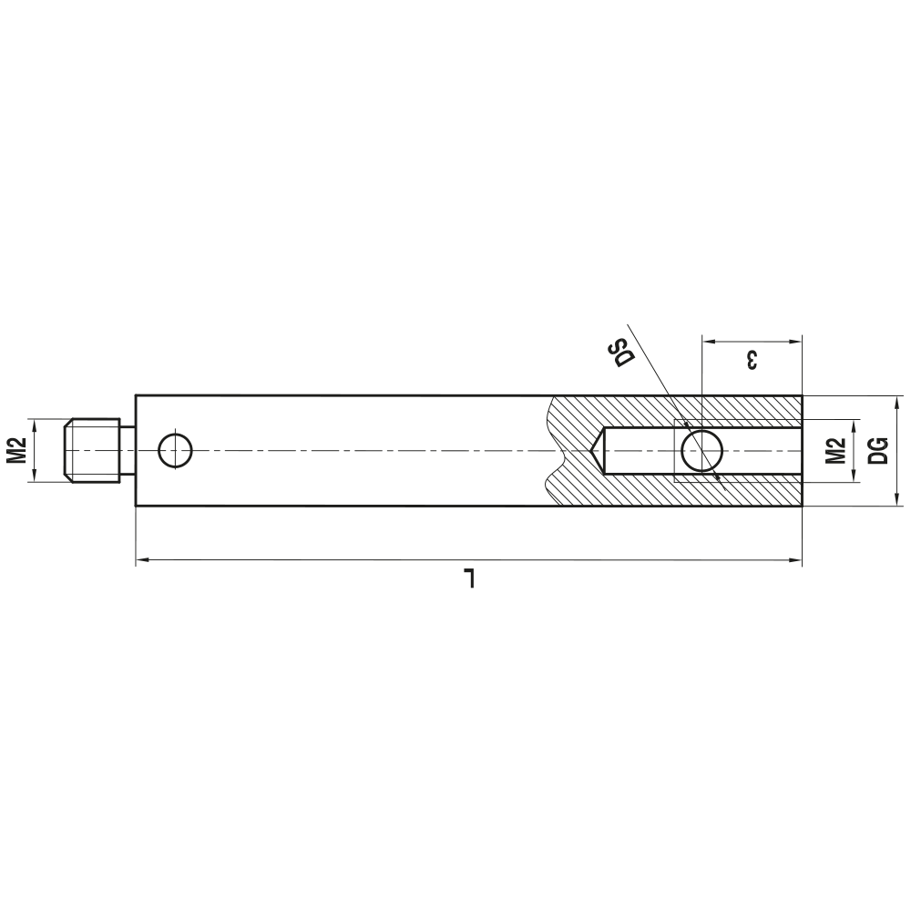 Drawing of product KH M2 015 03 030
