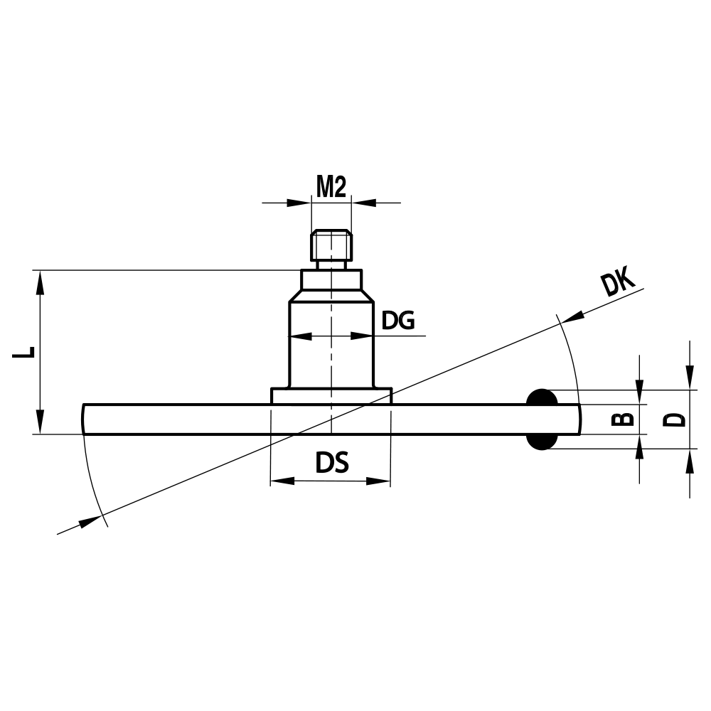 Drawing of product KI M2 022 18 M20