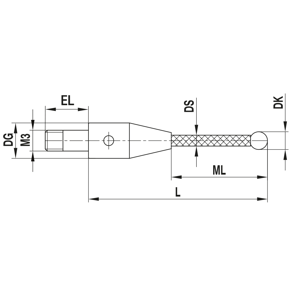Drawing of product TC M3 030 05 040